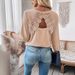 European American Cross-border 2026 New Women's Long-sleeve T-shirt With Lace Trim On The Back And Hollowed-out Raglan_ecoleips.com