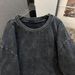 Women's Clothing Starry Sky Washed Retro Pure Cotton Loose Top Female Niche Design Washed Distressed Short Sleeved T Shirt_ecoleips.com
