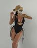 Women's Clothing American 2026 Sexy Hot Girl Two Piece Swimsuit Solid Color Bikini Beach Vacation Swimwear_ecoleips.com