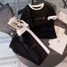 Summer Trendy Women's Two Piece Set Short Sleeved Top And Full Length Pants Casual Fashion Polyester Print Cross Border_ecoleips.com