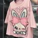 Plus Size Patchwork Print T-Shirt For Women – Oversized Loose Fit, Soft Polyester, Summer Casual & Comfortable Top_ecoleips.com