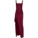 Women's Evening Gown Sexy Fashionable Halter Neck Backless High Slit Dress_ecoleips.com
