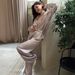 European And American Autumn New Printed Sleeve Long Pants Tie Loose Pajama Set Cross-Border Wholesale Homewear For_ecoleips.com