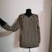 Summer Fashion Long-Sleeved Printed Checkered Striped V-Neck Top For Women_ecoleips.com