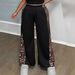 Women's Clothing Popular Autumn Black Loose Leopard Print Fashionable Wide Leg Pants Large Size Women's Pants_ecoleips.com