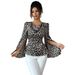 Leopard Print High-End Long-Sleeved Shirt For Women Fashionable Elegant Autumn/Winter Clothing_ecoleips.com