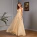 Women's Clothing Suspenders Sleeveless Dress Long Dress V Neck Slim Sequin Dress_ecoleips.com