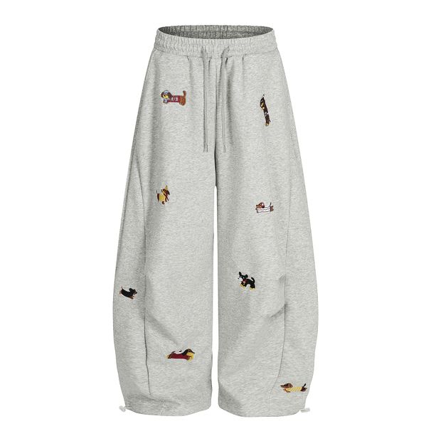 Aria Basics Creative 2025 New Urban Casual Women's Wear: Straight-Leg Pants With Printed Decoration, Wholesale Direct Supply_ecoleips.com