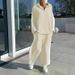 Summer Fashion Trendy Collar Sporty Long-Sleeved Casual Two-Piece Set_ecoleips.com