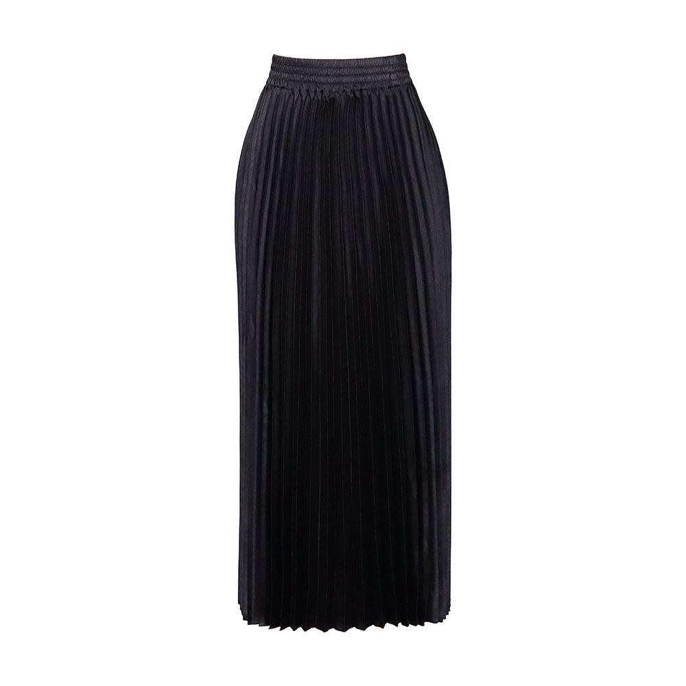 Women's Clothing Large Size Women's Wear High Waist Temperament Elegant Fashion Large Swing A Line Skirt Half length Skirt Pleated Skirt_ecoleips.com