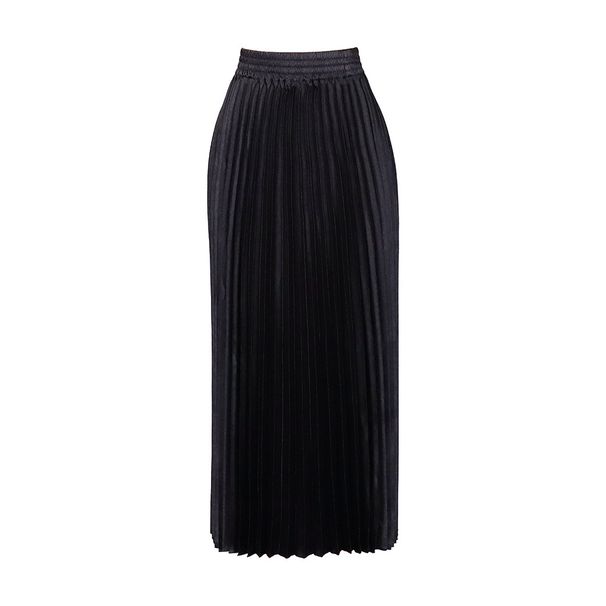 Women's Clothing Large Size Women's Wear High Waist Temperament Elegant Fashion Large Swing A Line Skirt Half length Skirt Pleated Skirt_ecoleips.com