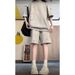 Women's Casual Sportswear Set Japanese Style Summer Loose Retro Versatile Short Sleeved Two Piece Outfit_ecoleips.com