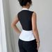 Women's Clothing Sleeveless Shirt Commuter Style Two Piece Cardigan Shirt_ecoleips.com