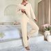 Autumn Winter Exclusive Cross-Border Pajamas Hot-Selling Black Twisted Edge Casual Women's Homewear Set_ecoleips.com
