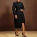 Women's Lapel Waist Back Slit Suit Vest Two Piece Set_ecoleips.com