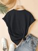 Faith Over Fear Women's Tee - Minimalist Leaf Graphic, Inspirational Casual Top_ecoleips.com
