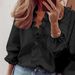 Aria Basics Aria Basics , , , , Spring Summer New European And American Long-sleeve Ruffle Blouse, Elegant Women's Shirt_ecoleips.com