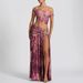 New Arrival Pure Desire Style Sexy Printed One Shoulder Top Slit Midi Skirt Two Piece Set Women Fashion Party Dating Dress Outfit_ecoleips.com