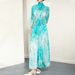 Verve Muslim Pleated New Fashionable Elastic Printed Top Stylish Slimming Skirt Two-Piece Set_ecoleips.com