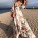 Women's Clothing Style Long Sleeve Dress Deep V Neck Printed Design Long Sleeve For Formal & Casual For Women_ecoleips.com