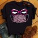 Euroean And American Cross-border Foreign Trade Clothing, Sexy Eyelash Rint Round-neck Short-sleeve Women's T-shirt_ecoleips.com