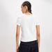 Bestseller Ribbed Slim-Fit Solid Color Top American Style Comfortable Casual Trendy Brand Round Neck Commuting_ecoleips.com