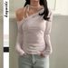 Women's Clothing Sweet Girl Y2K Cat Tie Long Sleeved T-Shirt Women's Versatile Top European American Style Spring Summer Clothing_ecoleips.com