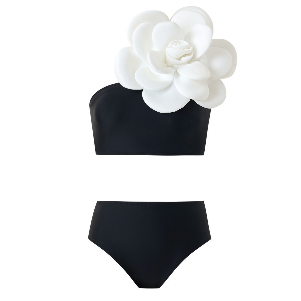Women's Clothing Printed Swimsuit Suit Retro Belly Covering Chiffon Skirt Swimsuit_ecoleips.com