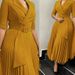 Women's Clothing Autumn And Winter New Ol Fashion Suit Collar Pleated Waist Large Size Dress_ecoleips.com
