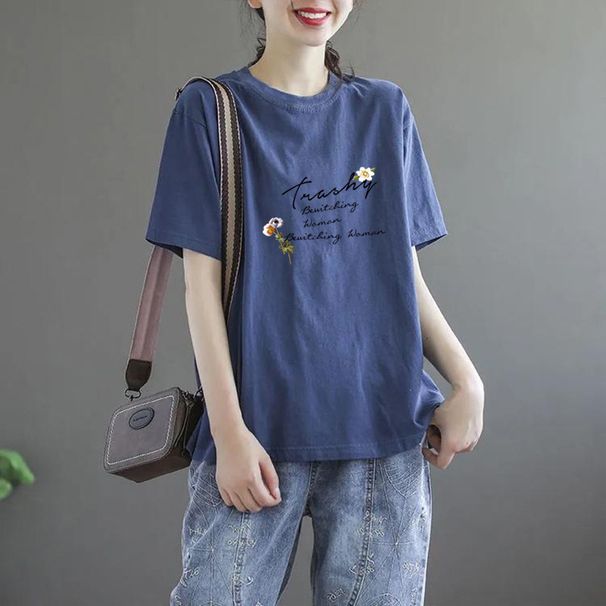 A Niche Summer Clothing Item For Middle-Aged Mothers: A Short-Sleeved T-Shirt Designed For Women, Available In Loose-Fit_ecoleips.com