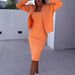 Women’s Stylish Suspenders Skirt & Jacket Set – Trendy Two-Piece Outfit For Fall & Winter (Light Gray/Pinkish/Orange/Black/Rose Red, S-XXXL)_ecoleips.com