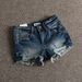 Light Blue Women's High-Waisted Distressed Denim Shorts American Style Elegant Pleated Summer Hot Pants Fringed Hot Girl_ecoleips.com