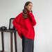 Turtleneck Sweater Women's 2025 Autumn And Winter Explosion Solid Color Turtleneck Knitted Jumper Loose Sweater Women_ecoleips.com