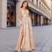 Verve 2025 Women's Autumn New Mesh Sequin Large Swing Party Event Evening Long Dress_ecoleips.com