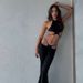Women's Halter Neck Backless Jumpsuit With Low-Rise Flared Pants, Sexy Two-Piece Set For Night Out & Party_ecoleips.com