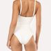 Aria Basics American Order Style Nylon Lycra Stretch Swimsuit With Chest Pads For Women Slimming Milky White One-Piece_ecoleips.com