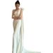 Women's Clothing One Shoulder Light Wedding Dress New White Satin Out Of The Door Yarn Trailing Bride Wedding Fishtail Car Show Dress Female_ecoleips.com