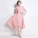 Celebrity High-end Lace Dress Women's Summer Crochet Embroidery Niche Chic Daughter Temperament Skirt_ecoleips.com