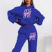 Women's Clothing Long Sleeve Hooded Sweatshirt Letter Print Simple Sweater Suit For Autumn_ecoleips.com