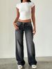 Women's Clothing High Quality Denim Straight Jeans_ecoleips.com