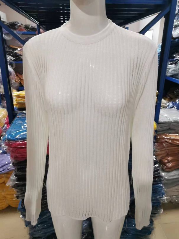 Women’s Clothing Spring Casual Style Casual Pullover Round Neck Slim Fit Sweater Women's Knitwear_ecoleips.com