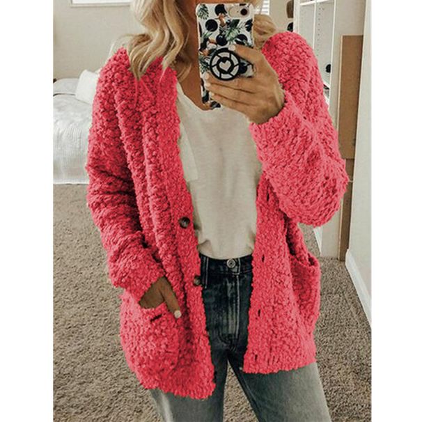 Women's Stylish Knit Cardigan Sweater - Oversized Casual Open Front Coat With Stand Collar, Long Sleeves & Multiple Colors (S-5XL)_ecoleips.com