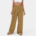 K Women's High-waisted Wide-leg Pants; Casual Loose Trousers_ecoleips.com