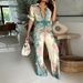 Women's Floral Print Jumpsuit – Sleeveless, High-Waisted & Slimming For Spring Elegance_ecoleips.com