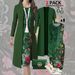 Elegant Plus Size Two Piece Set For Women Solid Color Long Sleeved Cardigan Bodycon Sleeveless Retro Dress_ecoleips.com