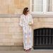 Women's Clothing Printed Linen Casual Versatile Shirt Cardigan Trousers_ecoleips.com