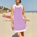 Summer Color Block Sleeveless Dress for Women Casual Loose Fit Beach Vacation Style European And American Fashion Trendy 2026_ecoleips.com