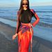 New Muslim Conservative Middle Eastern Solid Color Long Sleeved Trousers Sun Protection Beach Swimwear Three Piece Swimsuit European And American_ecoleips.com
