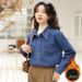 Real Shot Of Washed Denim Shirt Jacket For Women, New Korean Style, Loose Hong Kong Style Long-sleeve Shirt, Trendy 2026_ecoleips.com