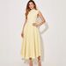 Elegant Solid Color A-Line Slip Dress For Women, Minimalist Midi Dress, High Waist Casual To Chic Versatile Slip Dress Design_ecoleips.com